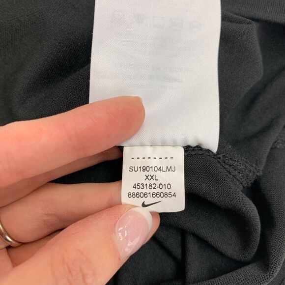 Nike Lady Pride Basketball T Shirt Womens XXL 2XL Black Long Sleeve Crew Dri Fit - Picture 9 of 11